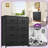 Kathiria 8 Drawer Double Fabric Dresser with Wood Grain Prints-1241156131