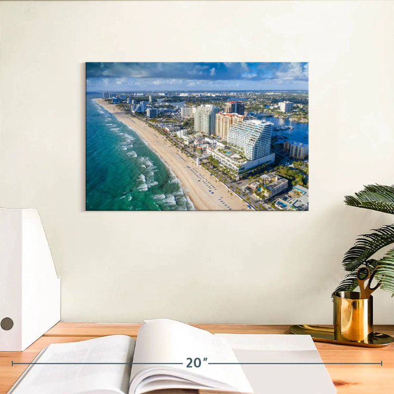 Gillard Aerial Fort Lauderdale Beach, 8" H x 12" W
