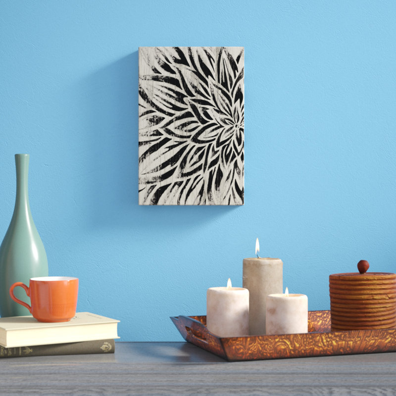 Barnwood Bloom I - Painting Print, Wrapped Canvas, 30cm H x 20cm W
