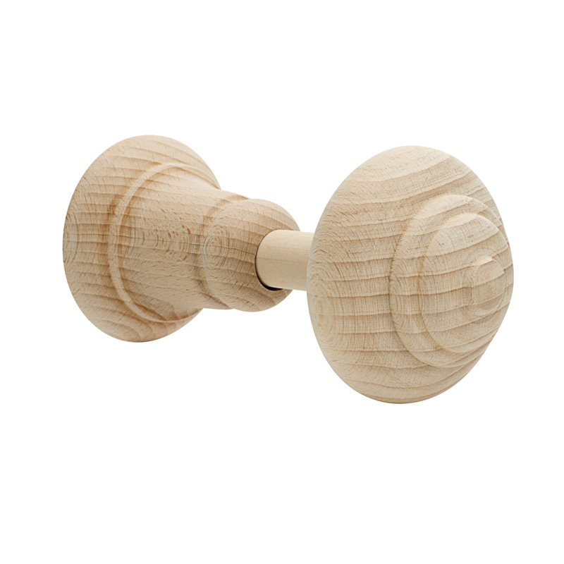 Wendell Unfinished Wood Curtain Holdback, 7cm H x 7cm W x 15.2cm D