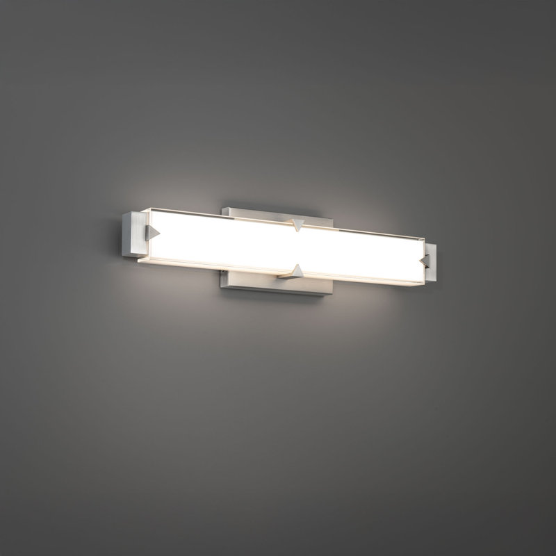 Carlisle 37" Dimmable LED Bath Vanity & Wall Light With Glass Shade And Built In Color Temperature Switch (2700K/3000K/3500K/4000K)