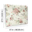 Papier peint à fleurs Veiled Garden Rose-599968645