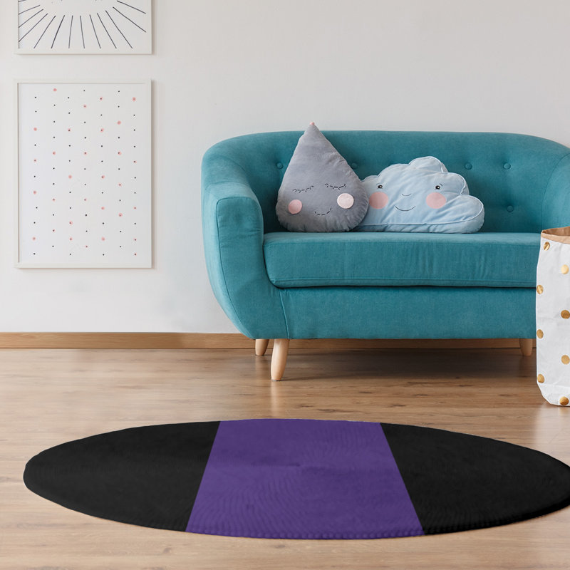 Tapis mauve/noir, Rectangle 8 pi x 10 pi