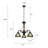 Kasson 3 - Light Glass Dimmable Classic / Traditional Chandelier-997088643