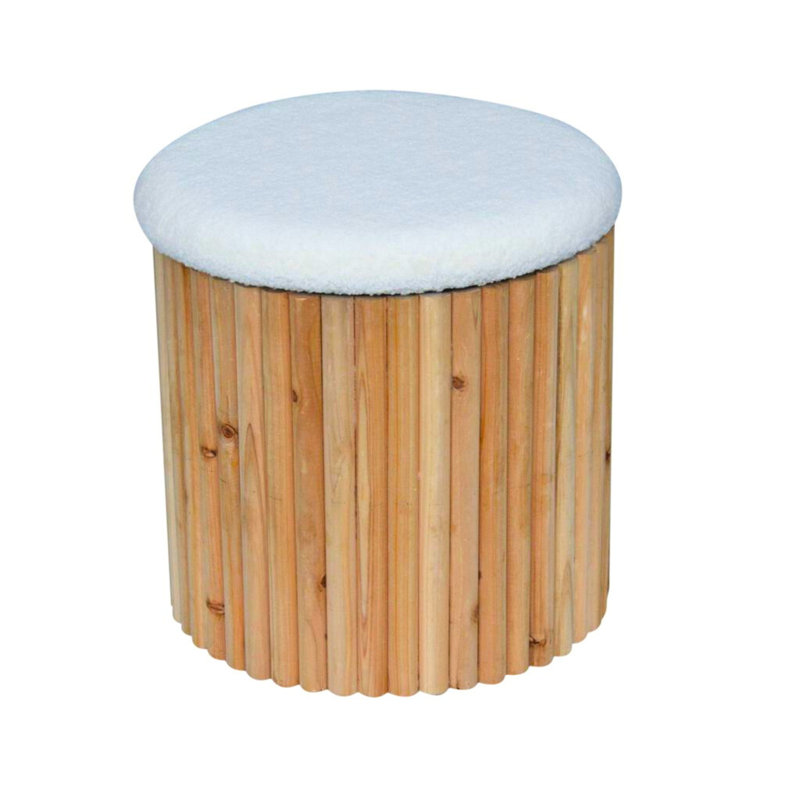 Tabouret d'appoint rembourré 16 po Raffaele