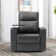 Ryun 33.1'' Wide Contemporary Breathable Leather Power Recliner with Arm Table and Cup holder
