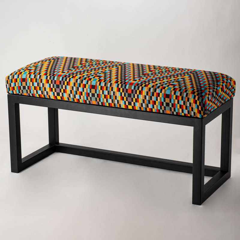 Orovada Velvet Upholstered Bench, 40 x 100 x 30cm