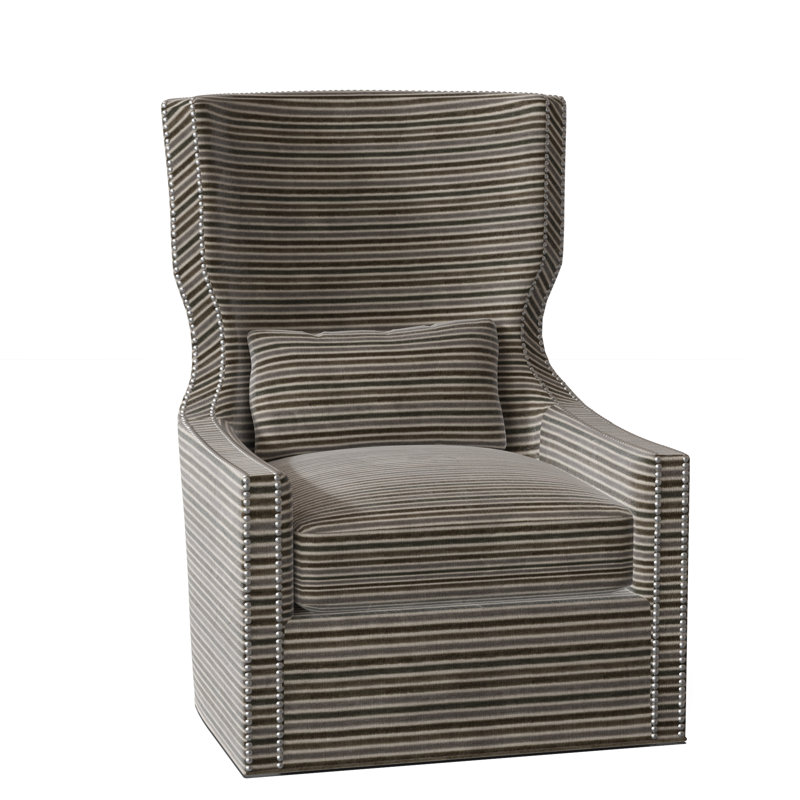 Corbin Wingback Chair, Laurel Slate
