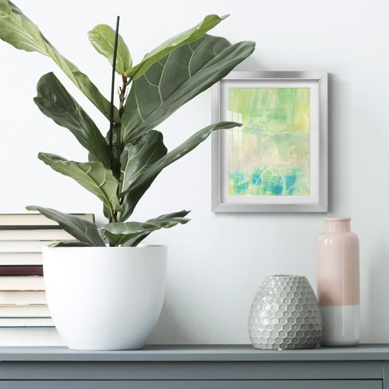 Serus I -Framed Print, Silver