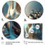 Décoration murale fractale turquoise cosmique - Fractales-2099926725-2099926722