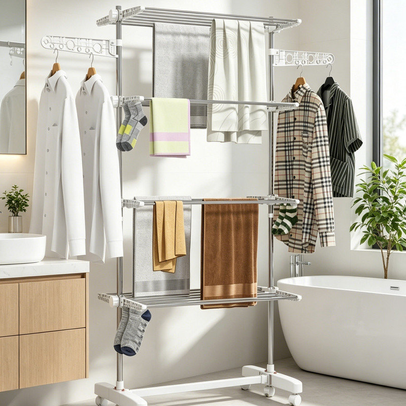 Stainless Steel Bathroom Shelves