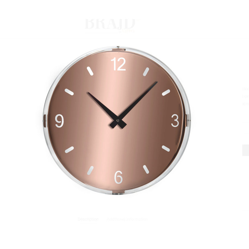 Jervaughn Wall Clock, Bronze