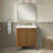 Albertha 30 In. Single Sink Freestanding Warm Walnut Bathroom Vanity With White Quartz Top-119342253-126708840