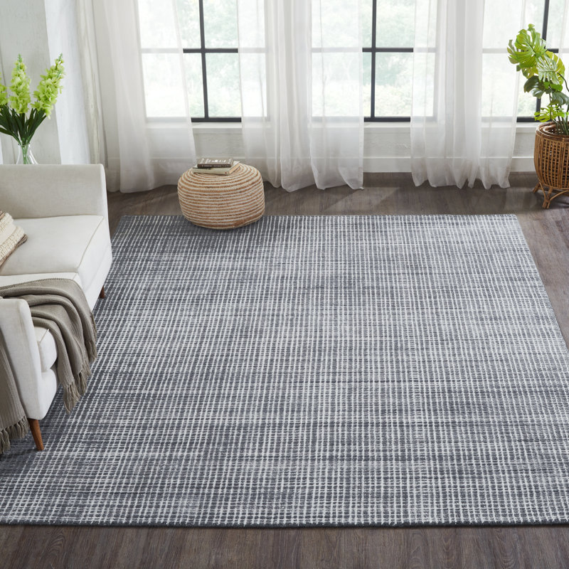 Pinebrook Hand Loomed Plaid Indoor Rug, Rectangle 8' x 10'