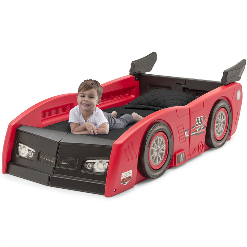 Delta Children Grand Prix Toddler to Twin Bed, Red