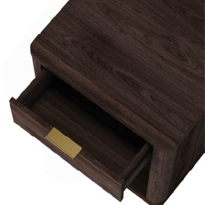 Table de chevet brune, Brun