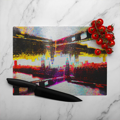 Big Ben Flipped Glass Chopping Board