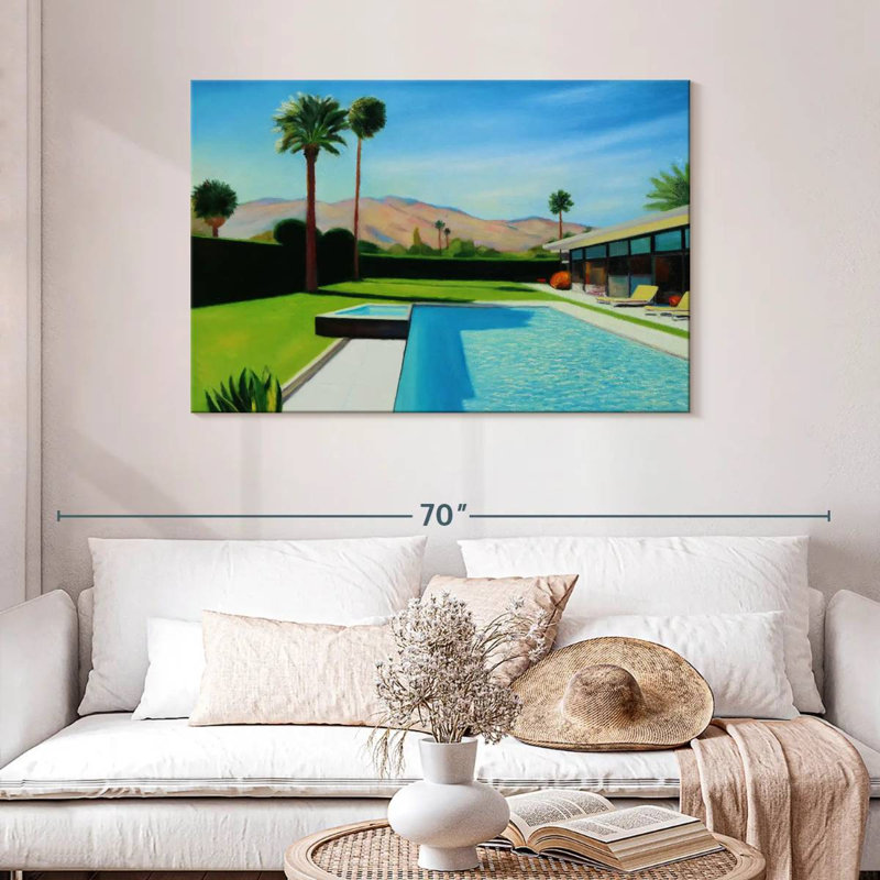 Lundi à Palm Springs, H 30 po x l 45 po