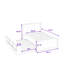 Lit plateforme coulissant en bois avec tablettes de rangement intégrées et lit gigogne-1800491641-1800491621
