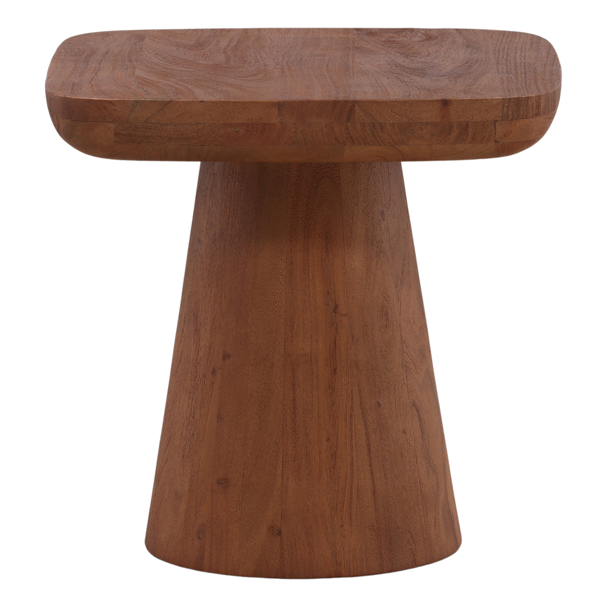 Gerdie Solid Wood End Table, Brown