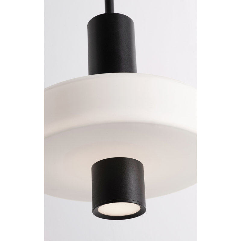 Luminaire suspendu linéaire 3 lumières Sydney - 120V - 63W - 5 CCT, Noir, noir, noir, noir