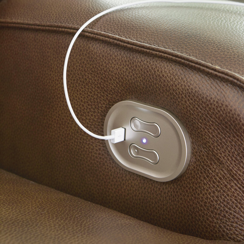 Causeuse inclinable électrique avec console Dileep