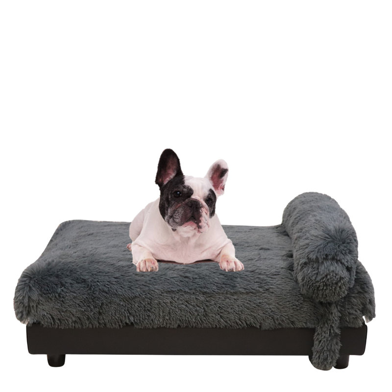 Soho Orthopedic Polyester Pet Bed, Gray, Medium (26 - 40 lbs)
