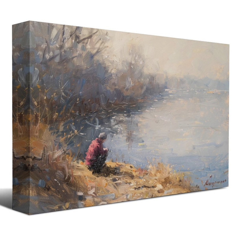 Art mural sur toile 8 "x 12" avec cadre en bois, prêt à être accroché, 8 x 12 pouces