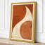 Curved Forms in Rust Minimalist - Wrapped Canvas-131762676-131762678