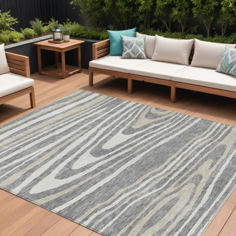 Tapis intérieur lavable 10 pi x 14 pi gris