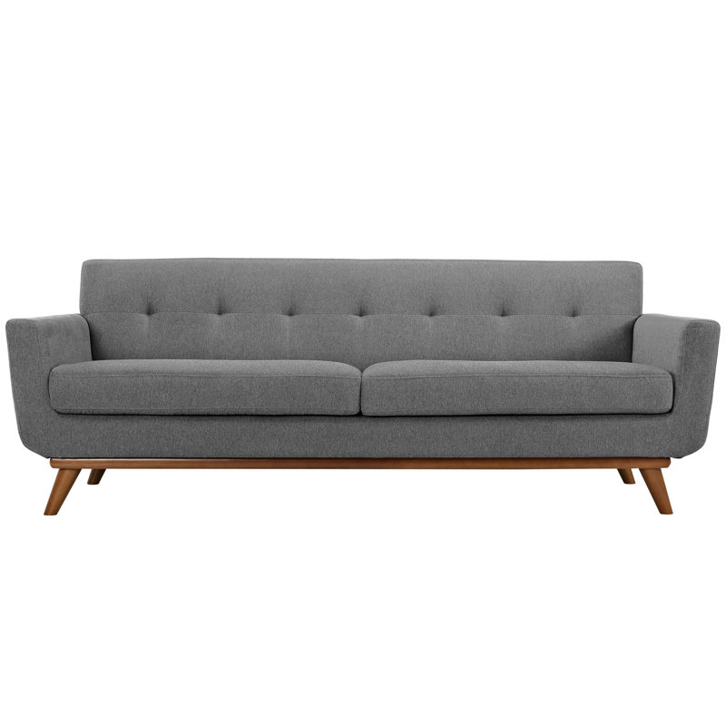 Modway Engage Upholstered Fabric Sofa, Expectation Gray