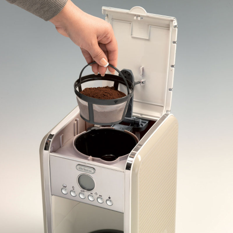 Ariete 12- Cups Brew Timer Coffee Maker, Beige