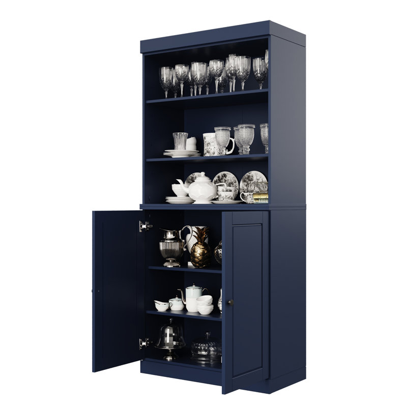Garde-manger 100% bois massif Bryani Palace Imports, Marine