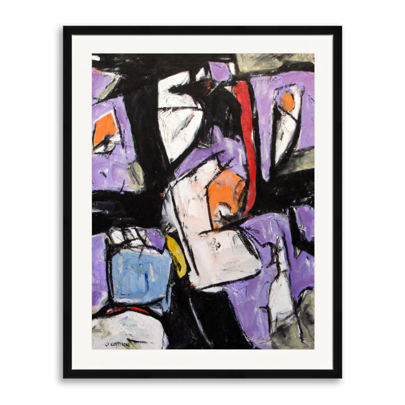 Plymouth Print by William O'connor, Black Framed Paper, 31.2" H x 25.2" W