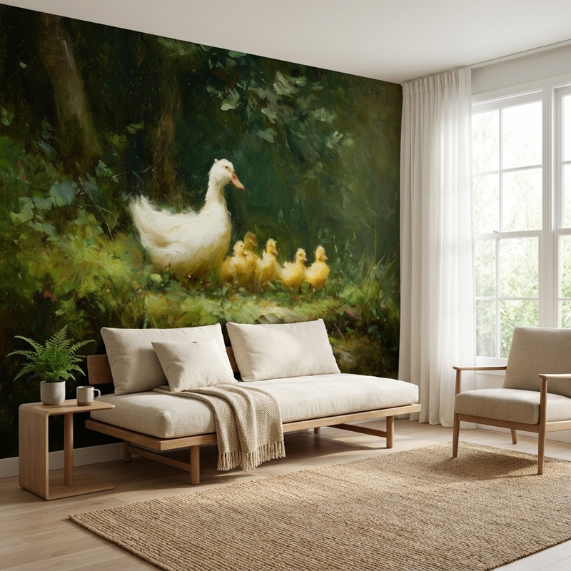 Ducklings, Texturé non collé, 160 po x 108 po