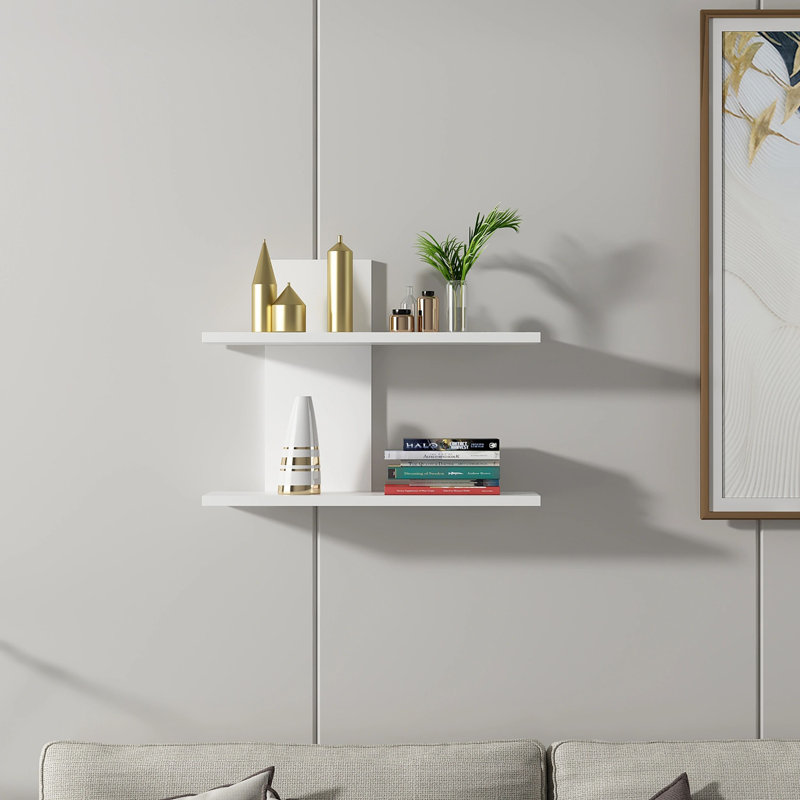 Concettino 2 Piece Floating Shelf, White