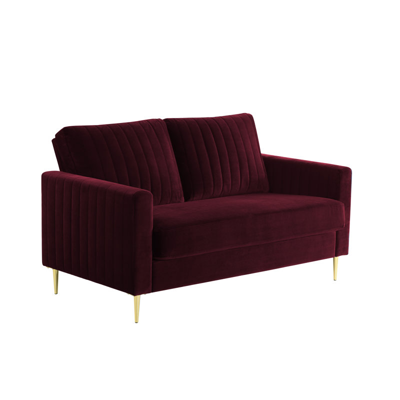 Manito 2 - Piece Velvet Living Room Set, Burgundy