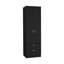 Armoire penderie H 76 po, 2 tiroirs, 1 tablette, noir Armoire