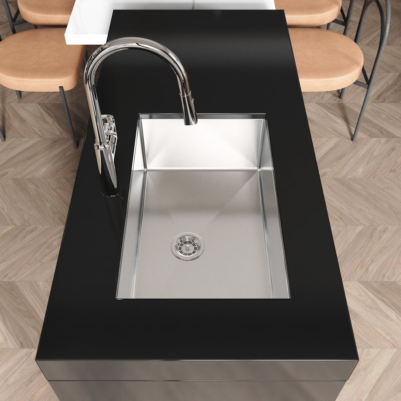 Nano Gray Undermount Sink With 30" Width And 19" Length - Stainless Steel For Hosted Parties X 19