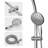 5" Multi Function Dual Shower Head, With Adjustable Slide Bar-114230458