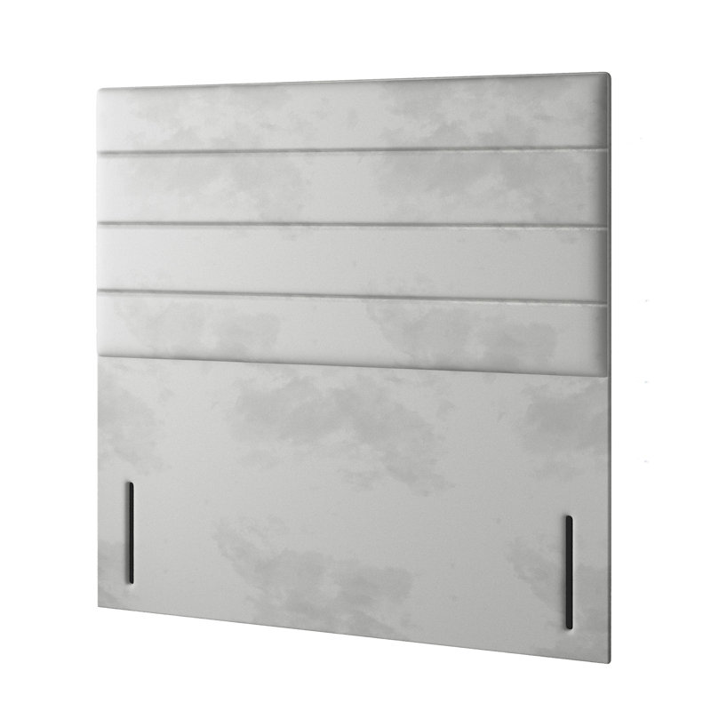 Brand Upholstered Headboard, Silver, Single (3')