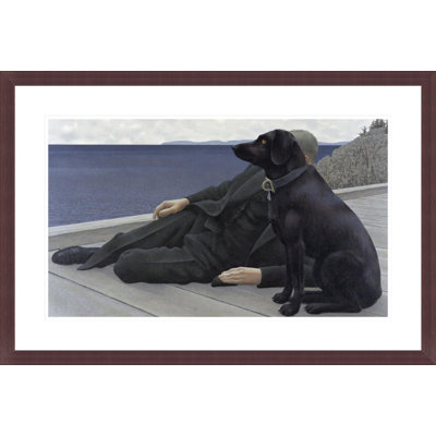 «Dog and Priest» par Alex Colville - impression giclée encadrée