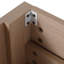 Meuble-lavabo de salle de bain autoportant de 24 po, portes à fermeture douce, chêne brut, contreplaqué, tablettes réglables pour plus de fonctionnalité, finition en chêne de l'armoire, matériau en contreplaqué