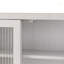 Armoire murale à double porte en verre avec trois niveaux de rangement