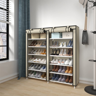 36 Pair Stackable Shoe Rack