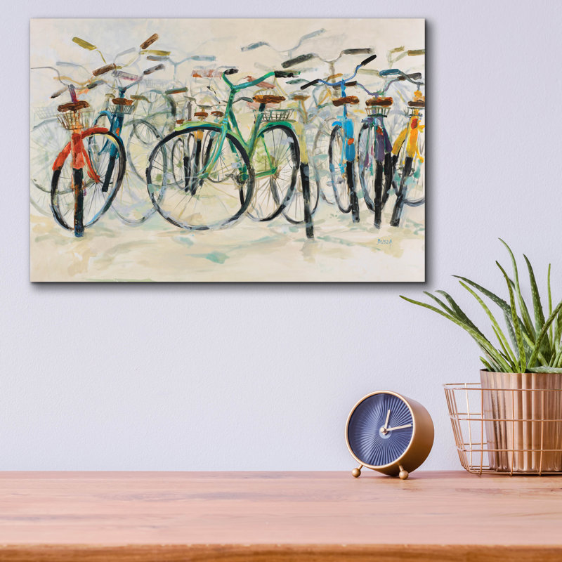  «Ready to Ride 2» par Dusza, art mural en verre acrylique, 16 po x 12 po