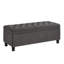 Banc de rangement rembourré capitonné-1121277286