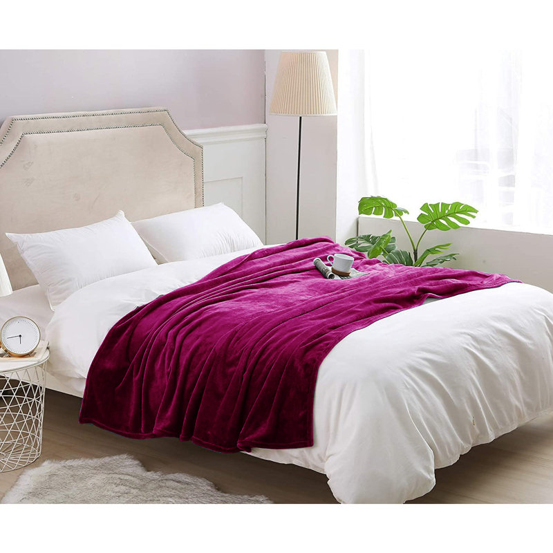 Papillon Throw Blanket, Aubergine, W150cm x L200cm