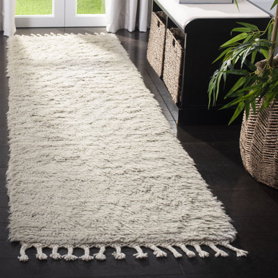 Janis Hand Knotted New Zealand Wool Solid Color Rug
