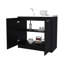 Tablette intérieure noire à 2 portes pour armoire de lavabo utilitaire-496112542